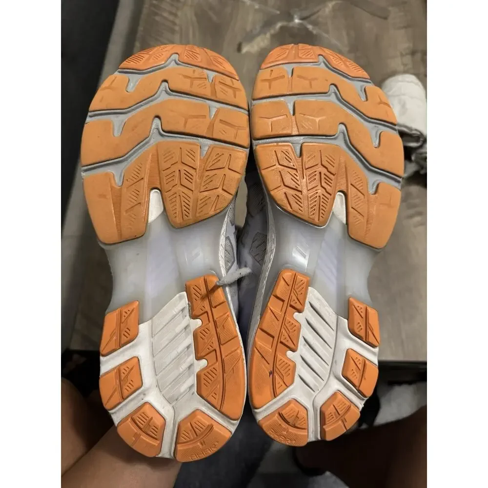 ASICS GEL-Nimbus 23 Men’s Running Shoes White Gray Orange Size 11 1012A649